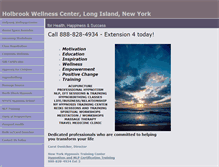 Tablet Screenshot of holbrookwellnesscenter.com